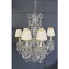 Attributed to Baccarat Fine Glass Chandelier