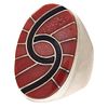 Amy Quandelacy Zuni Coral, Sterling Silver Ring
