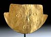 Beautiful Calima Gold Funerary Face Mask