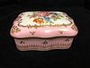 Pretty French Hand painted Limoges porcelain Box for Birks