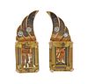 REtro 18K Gold Diamond Citrine Earrings
