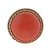 14k Gold Coral Ring