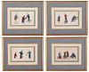 Four Framed Chinese Export Pith Paintings