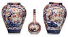Three Imari Porcelain Vases 