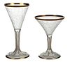 21 Pieces of Engraved Bohemian Style Stemware
