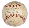 1953 New York Yankees Team Signed Baseball 