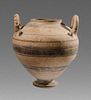 Large Ancient Daunian Ware Pottery Krater c.4th century BC. 