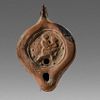 Ancient Roman North African Erotic Terracotta Oil Lamp c.4th century AD. 