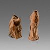 Lot of 2 Ancient Terracotta Figure Fragments c.3rd cent BC. 