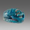 Ancient Egyptian Faience Scarab c.525 BC. 