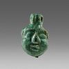 Ancient Egyptian Faience head of Bes c.664-343 BC. 
