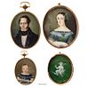 Lot of Miniature Portraits, Mexico and Europe, 19th century