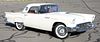 1957 Ford Thunderbird T-Bird, Colonial white with convertible hard top, red interior, power windows, one owner with original bill of sale plus window 