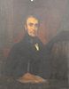 Portrait of Alexander Hodgdon Stevens (1789 - 1869), oil on canvas adhered to board, 19th century.
38" x 30".
Catalog Note: Stevens was a Founding Fel