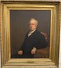 Attributed to Nicholas Biddle Kittel (American, 1822 - 1894), 19th century oil on canvas, portrait of James Anderson (1798 - 1886), ...