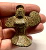 Ancient Roman Bronze Sphinx c.1st-2nd century AD. Size 2 1/2 inches length. Ex NYC