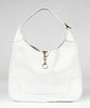 Hermes White Leather Trim II 31 Handbag / Purse
