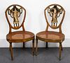 Neoclassical Period Painted Side Chairs, Pair