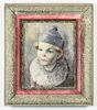 John Morris "Portrait of a Boy as Clown" Oil
