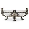 19th Cent. Christofle Silver Bronze and Glass Centerpiece
