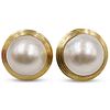 14k Gold and Pearl Earrings