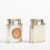 Grp: 2 Dunhill Silver Plated Club Sport Lighters