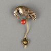 Theodore Fahrner German Silver Bird Pin