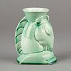 Deco Moderne American Art Pottery Horse Head Vase - Signed