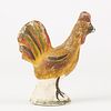 19th c. Polychrome Chalkware Rooster