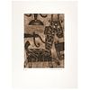 FERNANDO ANDRIACCI, Untitled, Signed, Etching and aquatint P / T, 7.6 x 5.5" (19.5 x 14 cm)
