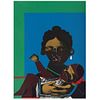 ROMARE BEARDEN, Mother and Child, 1971, Signed, Serigraphy 127 / 150, 23.6 x 17.7" (60 x 45 cm), Document