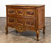 FRENCH OAK TWO DRAWER PROVINCIAL COMMODE