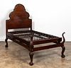 STAPLES & CO. LTD GEORGE II STYLE CARVED TWIN BED