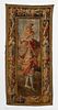BAROQUE FLEMISH TAPESTRY OF ROMAN SOLDIER