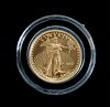 22kK YG 1/4 Oz American Eagle Bullion Coin 2001