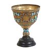 Antique Chinese Silver Enamel Chalice