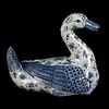 Modern Chinese Blue and White Duck Figurine