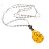Amber and Sterling Necklace