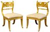 Gold Gilt Carved Arm Chairs