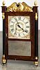 George Mitchell transitional mantel clock, 30'' h.