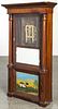 C. & N. Jerome mahogany double decker mantel clock, 35 1/4'' h.
