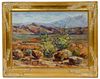 J. Xani (American, 20th Century) 'Morongo Valley' Oil on Canvasboard