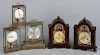 Five miscellaneous clocks, to include two Kundo, one Heco, and two West German Orbros