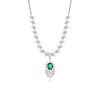 OVAL EMERALD NECKLACE