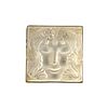 Lalique Sterling Silver Square Charm