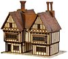 Jim Hemsley 'Trigger Pond' Miniature Tudor Lodge