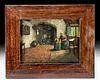 Framed 19th C. Dutch Painting by Peters