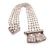 Platinum Diamond Pearl Belt BraceletÊ