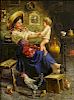 Pietro Torrini, Italian (1852 - 1920) Oil on canvas "Mother and Child"
