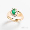 14kt Gold and Emerald Ring